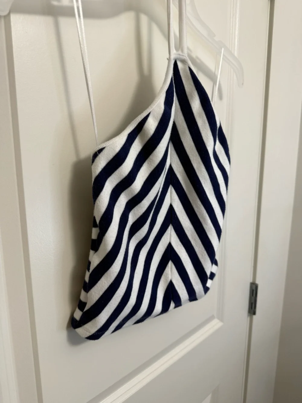 Zara Navy and White Striped Cropped Top in size M - Picture 3 of 8